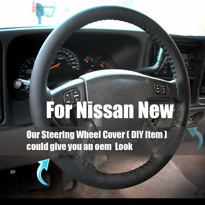 15quot; Steering Wheel Cover Genuine Leather For Nissan New
