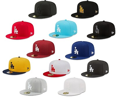 #ad NEW ERA Los Angeles Dodgers Baseball Cap Basic 59FIFTY 2024 LA Fitted Cap