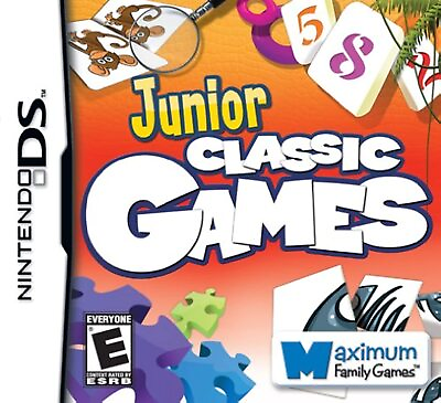 #ad Junior Classic Games For Nintendo DS DSi 3DS 2DS Board Games 1E
