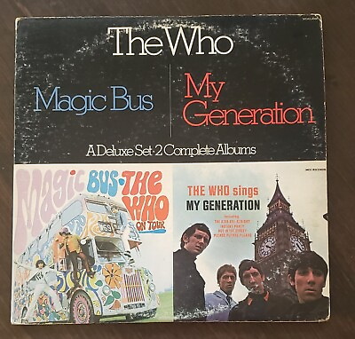 The Who Magic Bus amp; My Generation Double LP Vinyl Record MCA VG VG