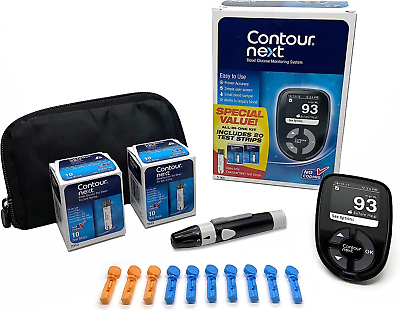 #ad The Contour Next Blood Glucose Monitoring System All in One Kit for Diabetes 🥇