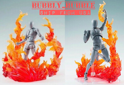 EFFECT BURNING FLAME FIRE For 1 6 Figure Hot Toys Gundam Kamen Rider ☆USA☆