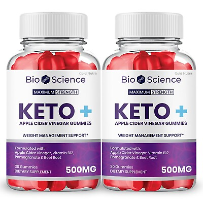 2 Pack Bio Science Keto ACV Gummies Original BioScience Weight Loss Support