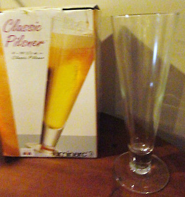 CLASSIC PILSNER LUMINARC SET OF 4 BEER GLASSES 14 1 2 OZ MADE IN USA