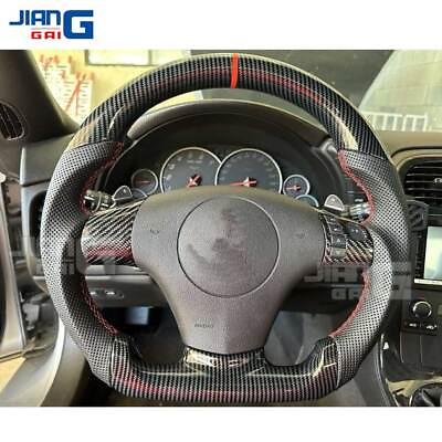 #ad HYDRO DIP Carbon Fiber Steering Wheel Fit 06 13 Corvette C6 Z06 ZR1 US Stock