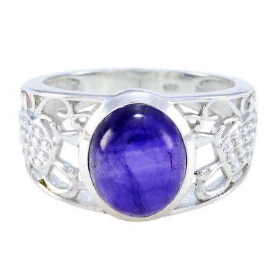 Amethyst 925 Solid Silver Ring Genuine Jewelry For Mother#x27;s Day Gift US