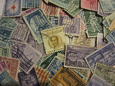#ad OLDER STAMP LOTS quot;ALL DIFFERENT USED USAquot; 3 AND 4 CENTS FREE SHIPPING