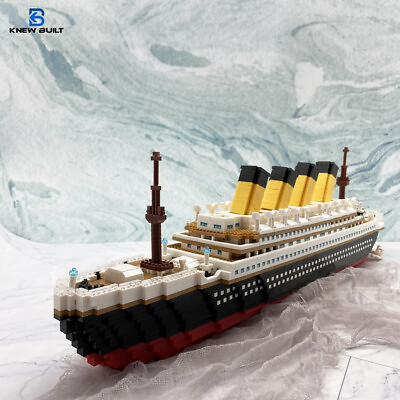 #ad Titanic Blocks Building Ship set Model Cruise Brick 4000pcs Moc Diy Toy