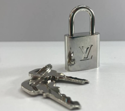 Louis Vuitton PadLock Lock amp;2 Key Brass Silver Number 315