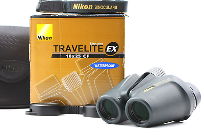 #ad 【TOP MINT in Box】 Nikon TRAVELITE EX 10x25 CF Waterproof Binoculars From JAPAN
