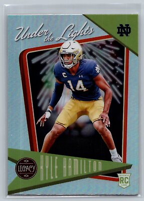 #ad 2022 Panini Legacy Under The Lights Silver Kyle Hamilton #UL 18 Notre Dame