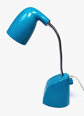 #ad Ottlite Mid Century Designer Baby Blue Desk Lamp Office Clamp Light WORKS