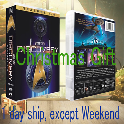 #ad STAR TREK DISCOVERY Complete Series Seasons 1 4 DVD 16 Disc Region 1 USA