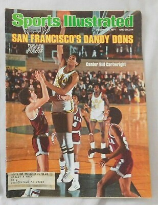 #ad Bill Cartwright San Francisco Dons 1977 Sports Illustrated vg