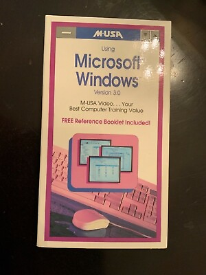 Vintage video using Microsoft Windows version 3.0 M USA