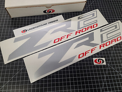 ZR2 OFF ROAD Racing Decals 2 Pack Fender Stickers 17quot; ZR 2 Colorado 2015 2023