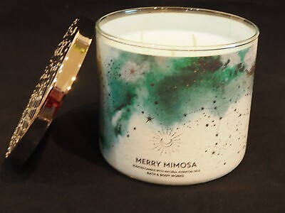 #ad Bath and Body Works MERRY MIMOSA Luminary Celestial Moon Astrological Candle