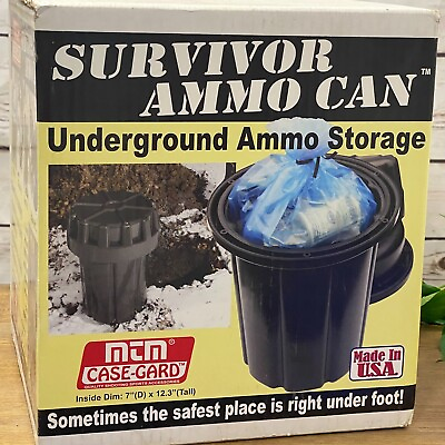 #ad MTM Survivor Ammo Can Underground Storage Cache Matte Black SAC Buried Treasure