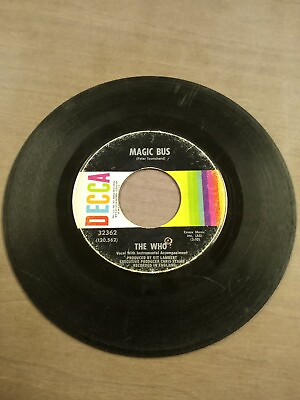 The Who Magic Bus Someone#x27;s Coming 45 Record