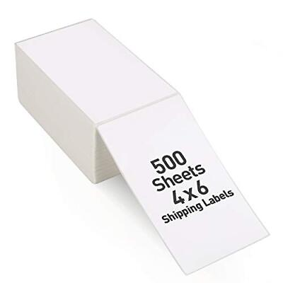 #ad 500 4x6 Fanfold Direct Thermal Shipping Labels for Zebra amp; Rollo Printers