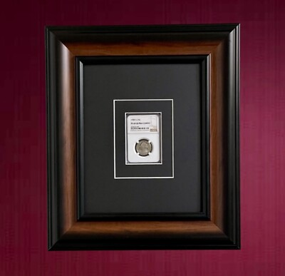 #ad Elegant Brown Display Frame for Standard NGC Graded Coin