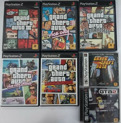 Grand Theft Auto games Sony Playstation 2 Ps2 TESTED