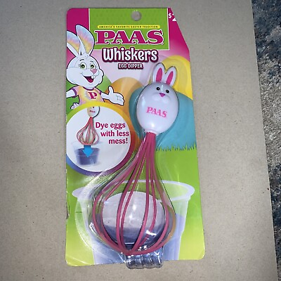 RARE NEW Easter Egg Dippers for Dying Eggs PAAS Whiskers bunny handle