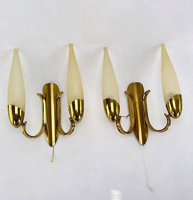 2er Set Mid CENTURY Wall Lights Vintage Lamps Wall Lamps
