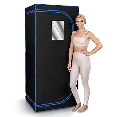 #ad SereneLife SLISAU30BK Portable Home Sauna infrared Spa Therapy Detox Black