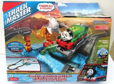 Trackmaster Percy amp; Harold#x27;s High Flying Rescue Set Thomas Train 100% Complete