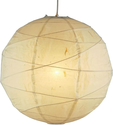 Plug in Pendant Light Fixture Vintage Hanging Rice Paper Shade Kitchen Lamp Bar