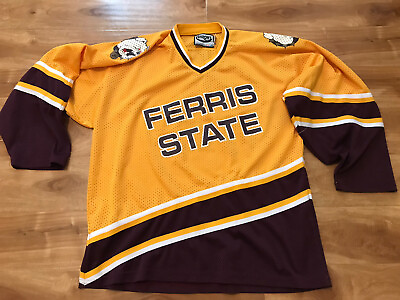 #ad #ad Vintage Ferris State Bulldogs Hockey Jersey Size Large