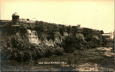 RPPC Old Wall Manila Philippines UNP Unused Artura Postcard 1910s