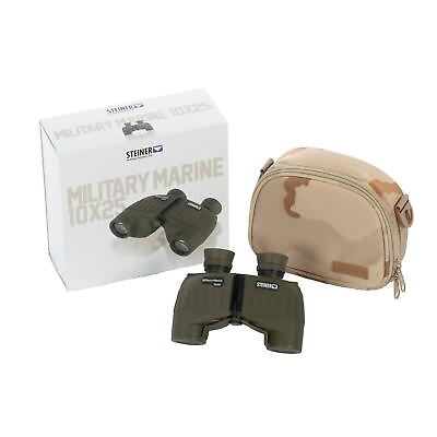 #ad Steiner Binoculars Military Marine 10x25 Olive Rugged Auto Focus Hunting Optics