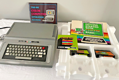 #ad RADIO SHACK Tandy TRS80 Color Computer 26 3002 amp; Cassette Recorder in Orig Boxes