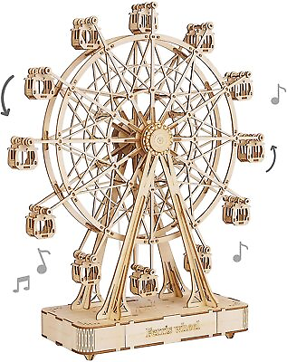 #ad Rolife Ferris Wheel Music Box DIY 3D Wooden Puzzle Model Kit