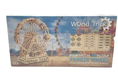 #ad #ad Wood Trick Ferris Wheel Toy Mechanical Model Interior Collection