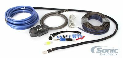 #ad NVX XAPK4 True Spec 4Gauge Single Amp Wire Installation Kit w Speaker Cable