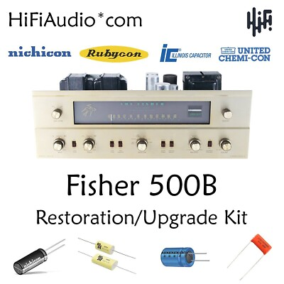#ad Fisher 500B receiver restoration recap repair service rebuild kit fix capacitor