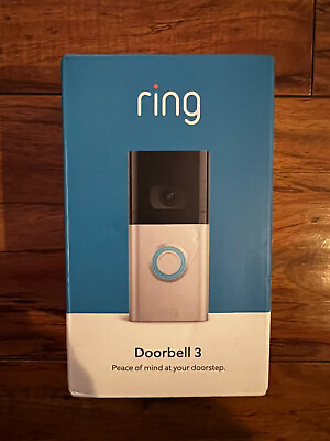 #ad BRAND NEW Ring Video Doorbell 3 Satin Nickel FAST FREE SHIPPING