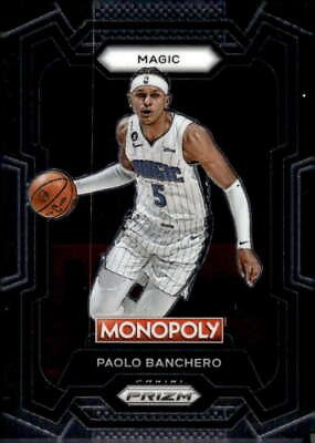 #ad Paolo Banchero 2023 24 Panini Prizm Monopoly Base #64 NBA Magic ID:94905