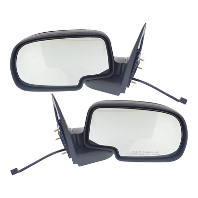 #ad #ad Power Side View Mirrors Left amp; Right Pair Set for 99 02 Silverado Sierra Truck