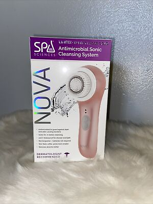 #ad Nova Spa Science Antimicrobial Sonic Cleansing System Facial Limitd Ed Rose Gold