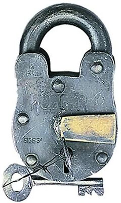 Deco 79 Metal Brass Lock and Key Wall Hanging 5quot;x 3quot;