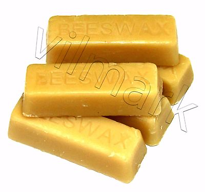 #ad Beeswax 5 oz Filtered 100% Pure Yellow Premium Bees Wax Cosmetic Grade A 5 bars