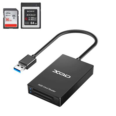 #ad XQD Card Reader USB 3.0 XQD SD Card Reader Sony XQD Reader 2 in 1 Memory Car...