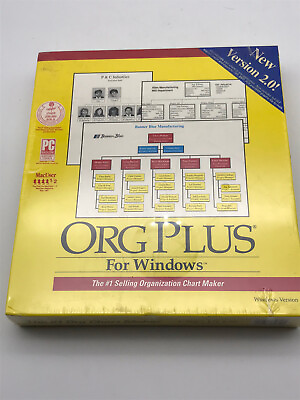 ORG PLUS For Windows Version 3.0. or later NEW sealed Rare