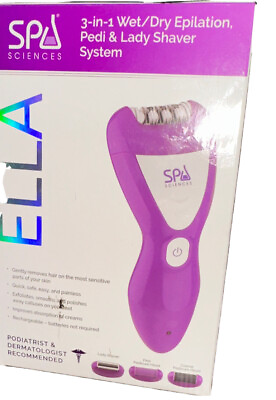 #ad Ella Spa Scieces 3 in 1 Wet Dry Epilation Pedi Lady Shaver System Removes Hair