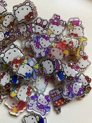#ad Hello Kitty assorted acrylic pieces Sanrio Nail Art