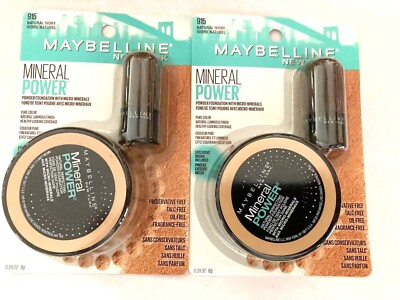 #ad Maybelline Mineral Power Powder Foundation. Natural Ivory. Lot of 2